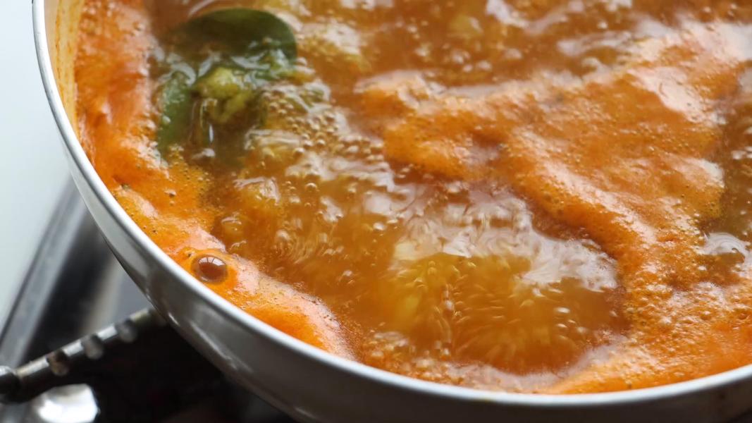 boiling all the ingredients