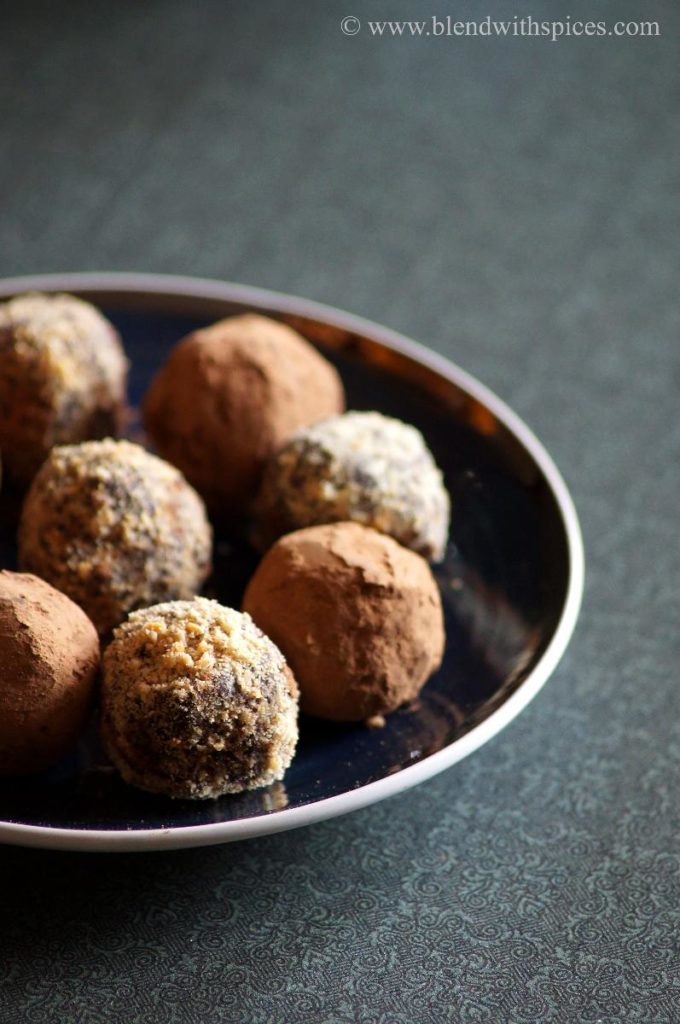 easy chocolate truffles recipe using cocoa powder, valentines day desserts recipes