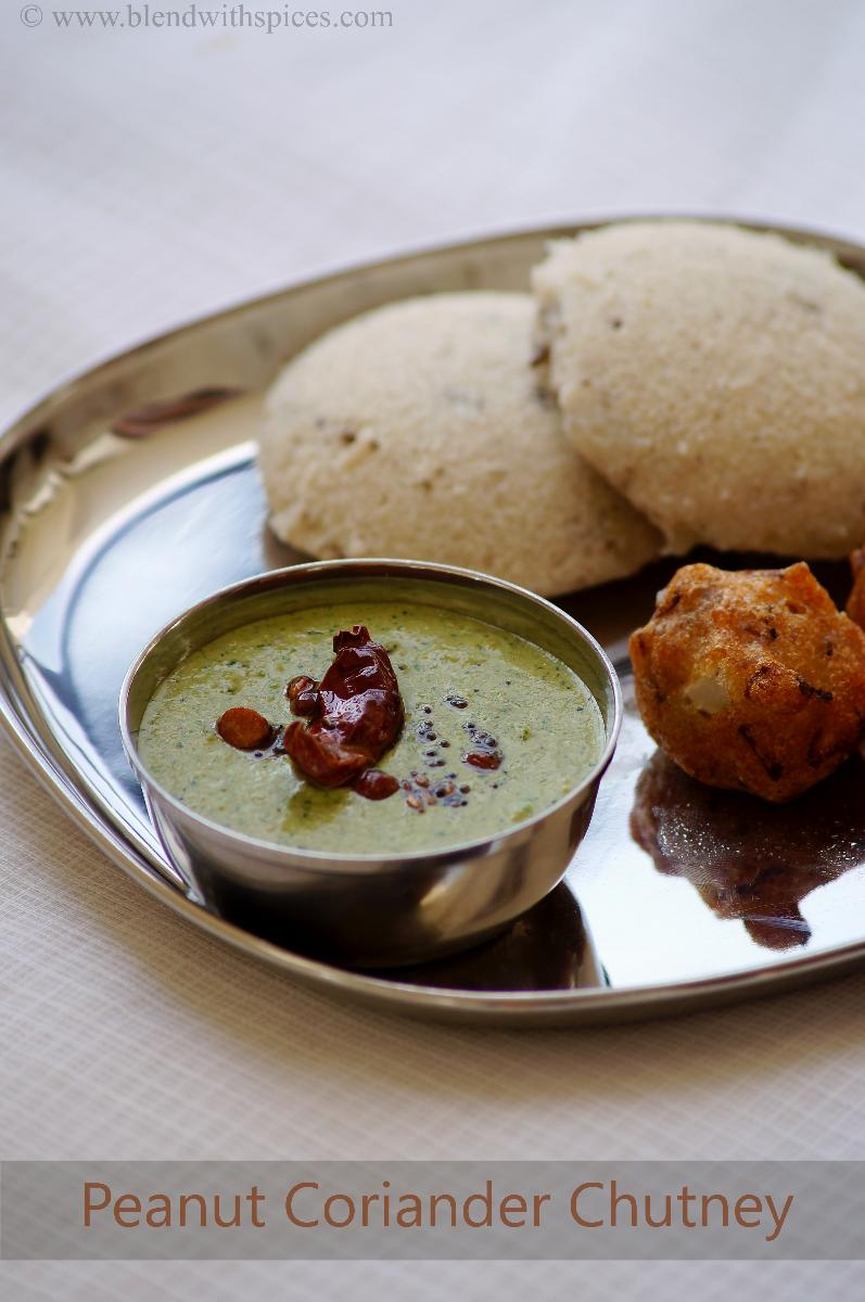 Kothimeera Palli Pachadi South Indian Peanut Coriander Chutney Recipe