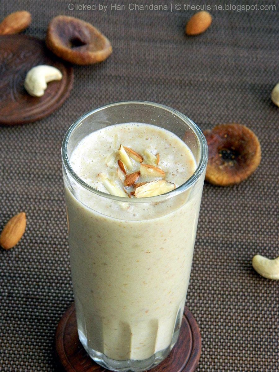 Dry Fruits Milkshake Recipe Blend with Spices