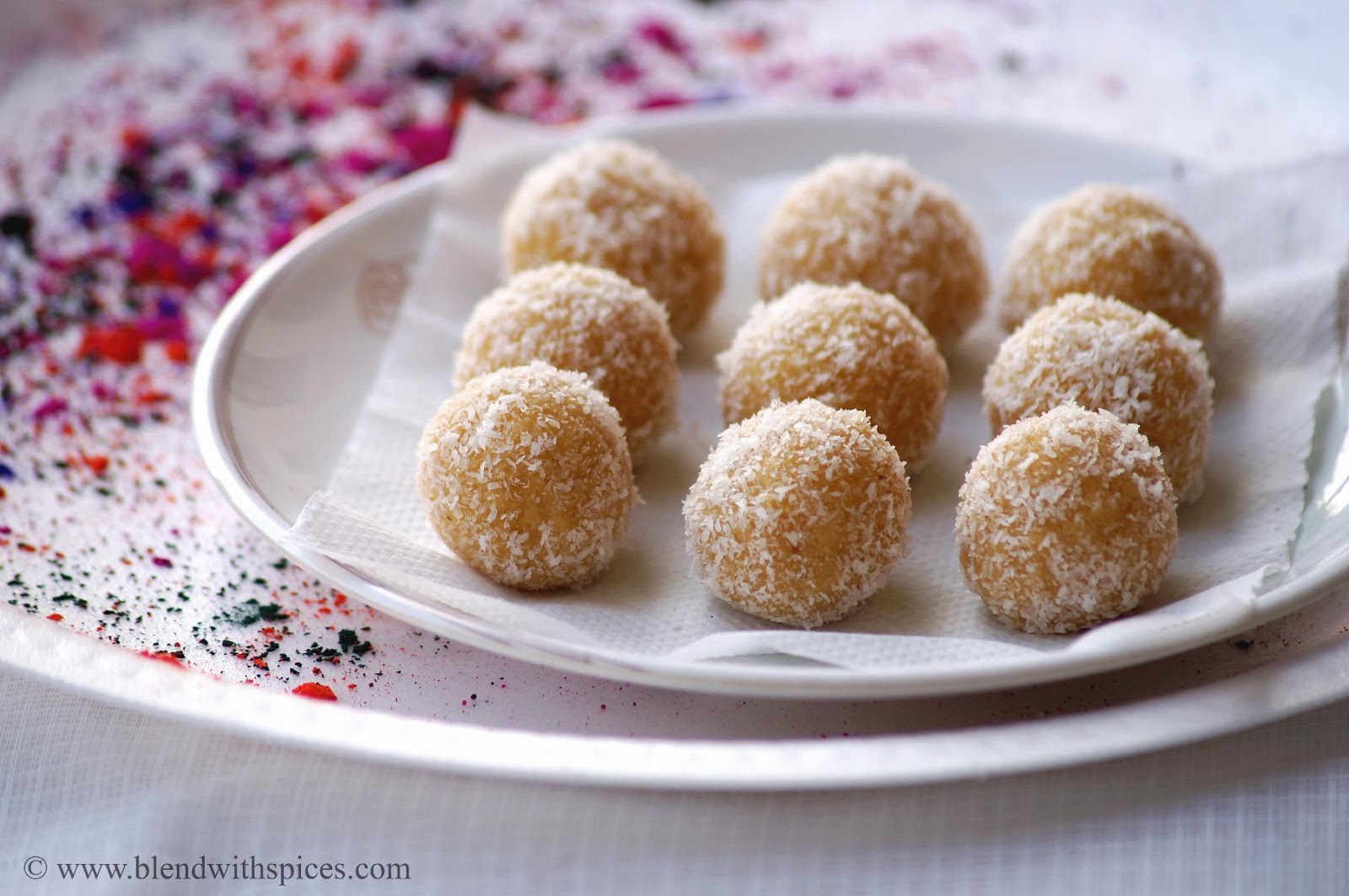 Khoya Coconut Jaggery Laddu Recipe - Step by Step Recipe - Holi Special