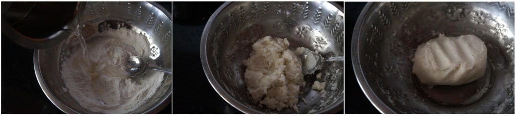 making bellam thalikalu dough, vinayaka chavithi thalikalu recipe
