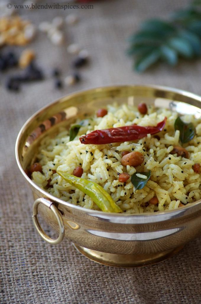 miriyala pulihora, pepper pulihora, how to make miriyam pulihora, tamarind rice