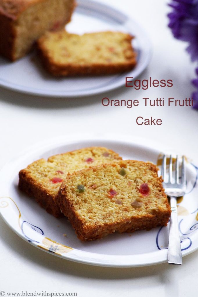 how to make orange tutti frutti cake recipe, eggless cake recipes for christmas