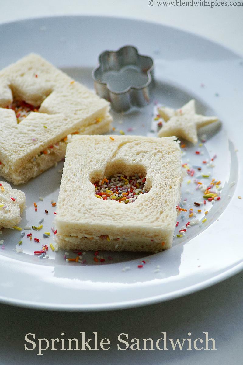 Sprinkle Sandwich Recipe Fairy Bread Sandwich Recipe Kids Snack Box