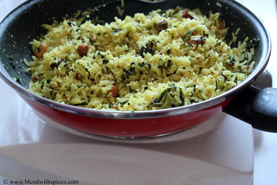 how to make coriander lemon rice