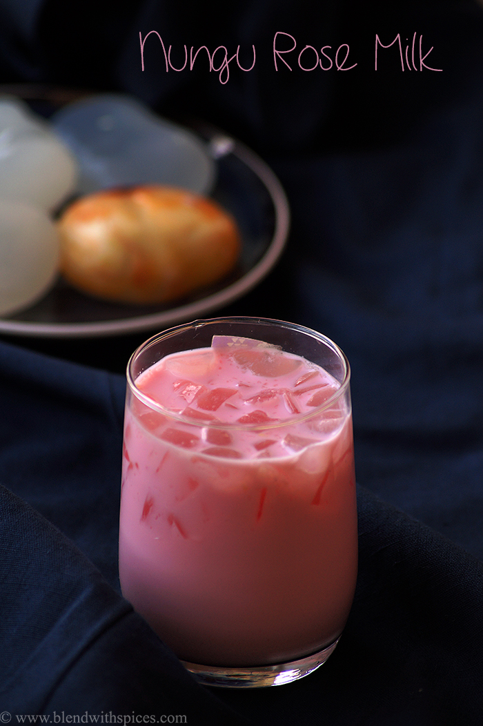 Rose Milk with chopped nungu