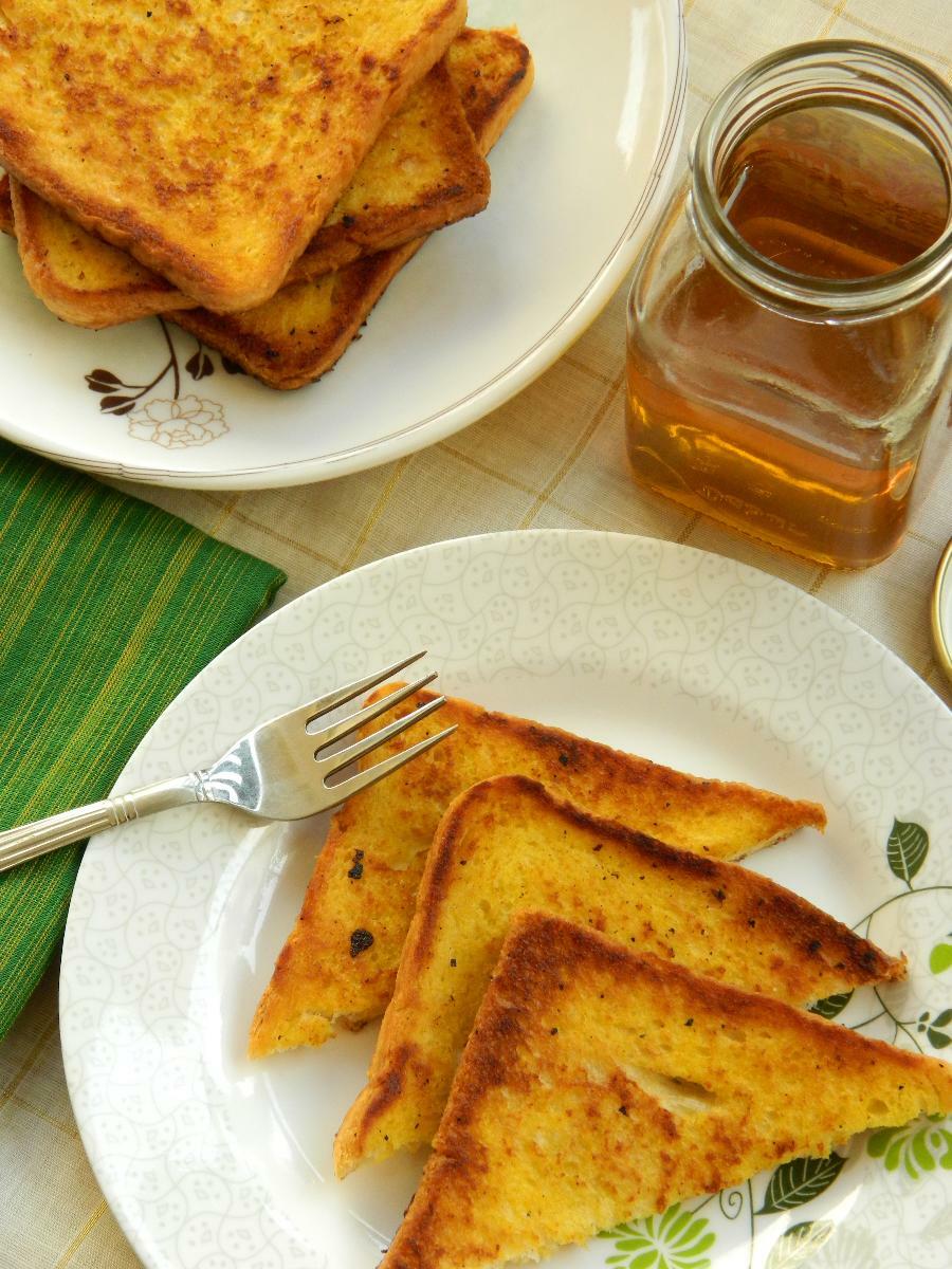 Easy Eggless French Toast Recipe Blend with Spices