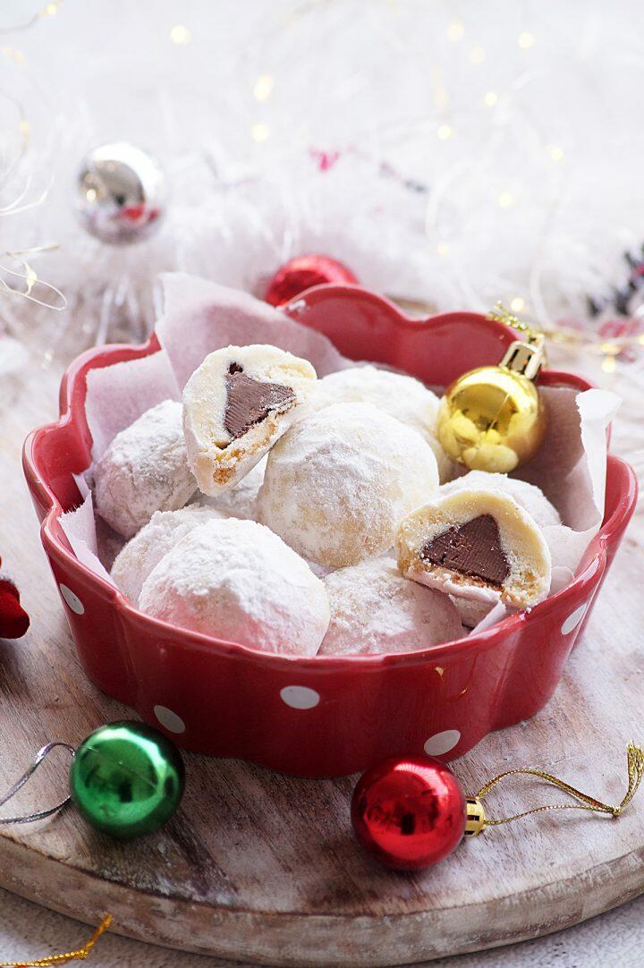 Chocolate Kiss Snowball Cookies Recipe