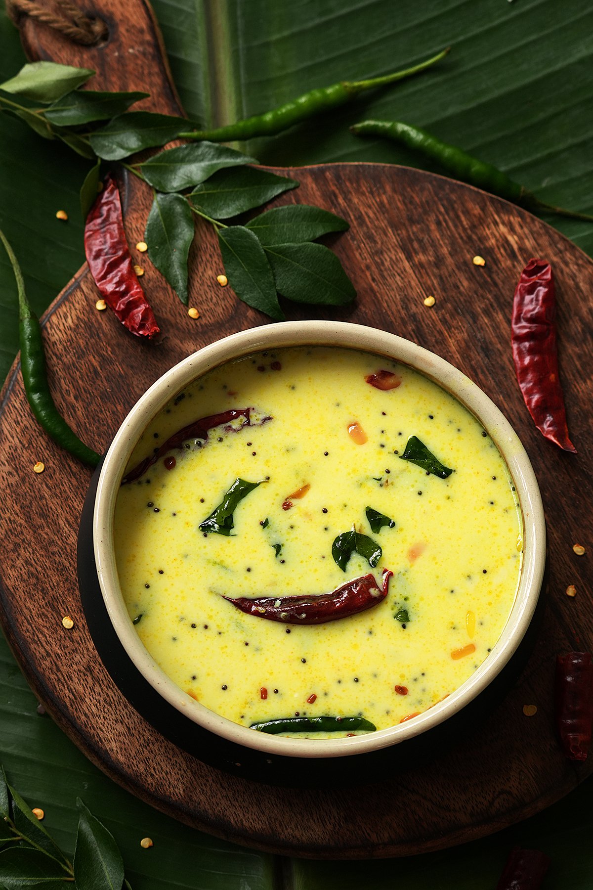 a small ceramic bowlful of moru kachiyathu